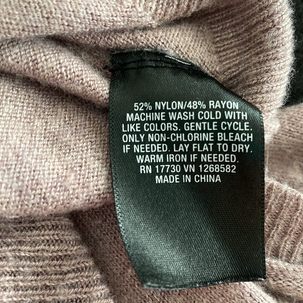Mossimo XXL mauve women’s basic crew neck sweater with banded waist - Picture 5 of 7